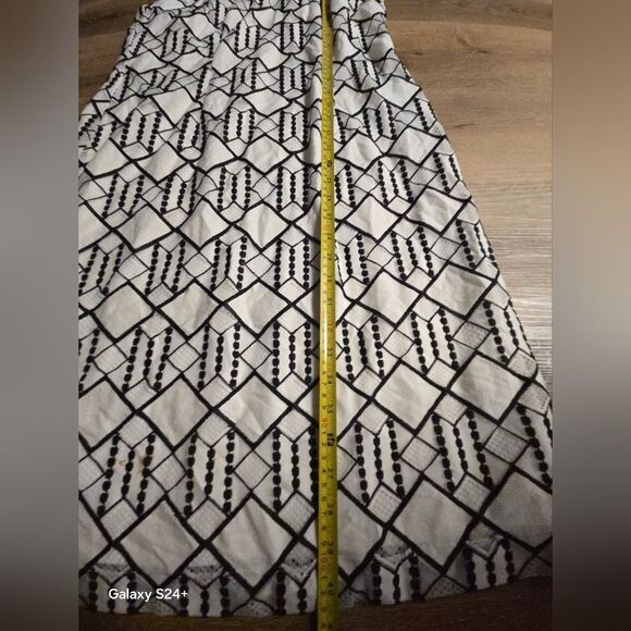 Nine West Black and White Patterned Mini Dress - Picture 4 of 8